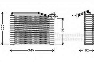 VAN WEZEL 0300v149 -  Испаритель, кондиционер